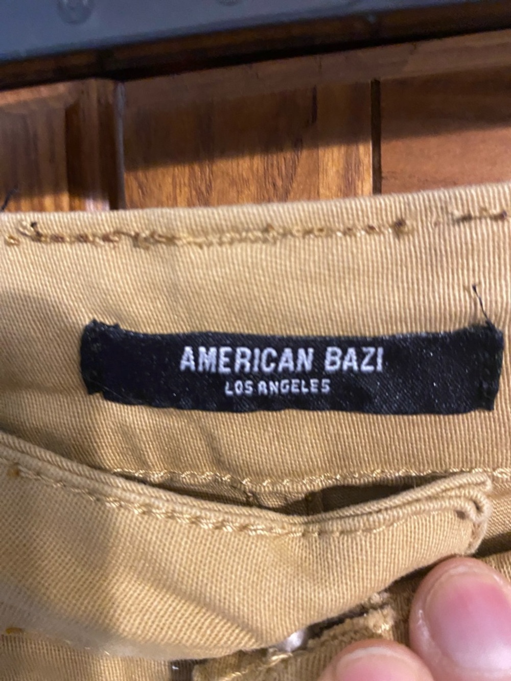 American Bazi Mustard Tan Cargo Shorts with Multiple Pockets - Picture 2 of 6